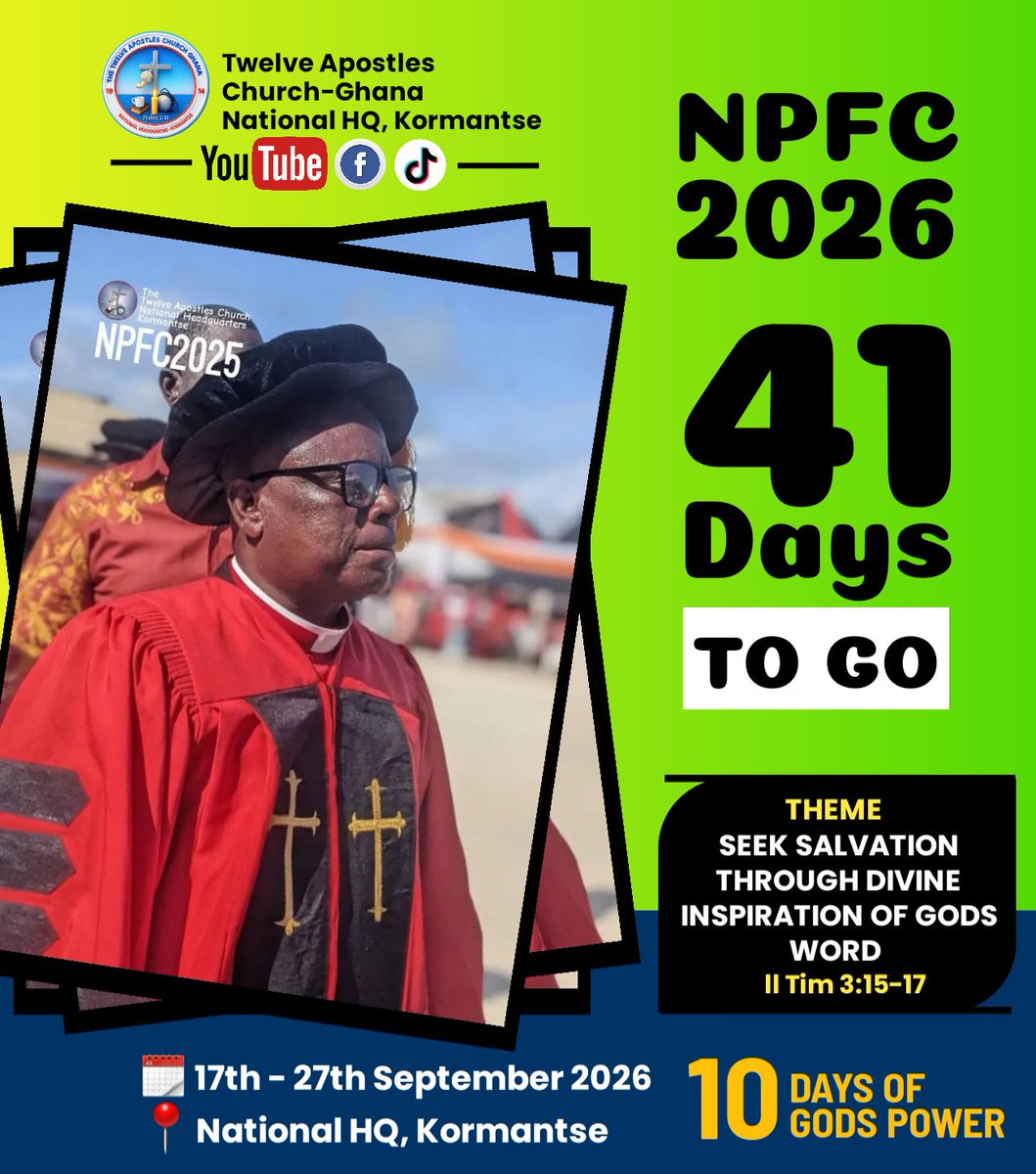 eshun424's tweet photo. #41DaystoKormantse .......
#DivineInspiration2026
#Prayer_Word_Prophetic
#10DaysPowerEncounter
#NPFC2026

Follow the excitement on Social Media https://t.co/FWI6Dbxvtz