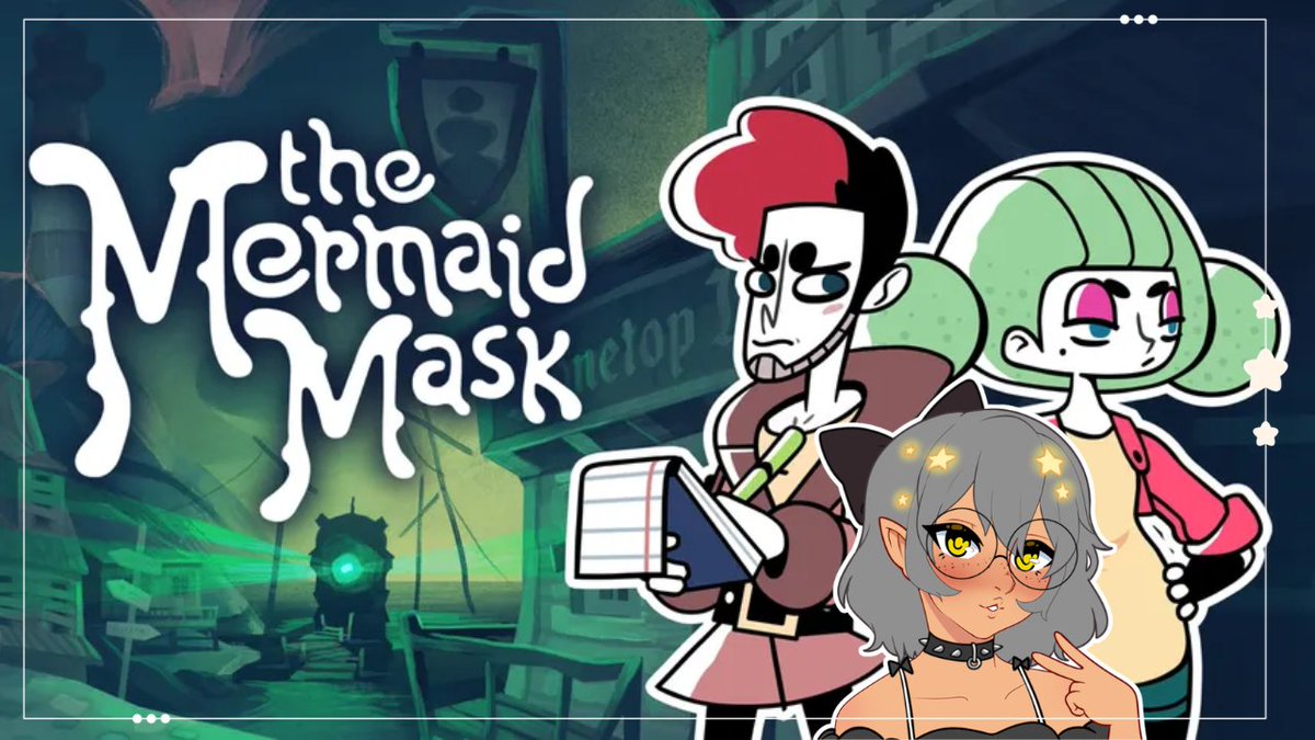 ezapael's tweet photo. ✨LIVE NOW✨ 
https://t.co/KscZCsN7jh

Feeling lots better today so let's try and wrap-up The Mermaid Mask~!

#vtuber #pngtuber #envtuber #cozygamer https://t.co/JDhAhuBlLZ