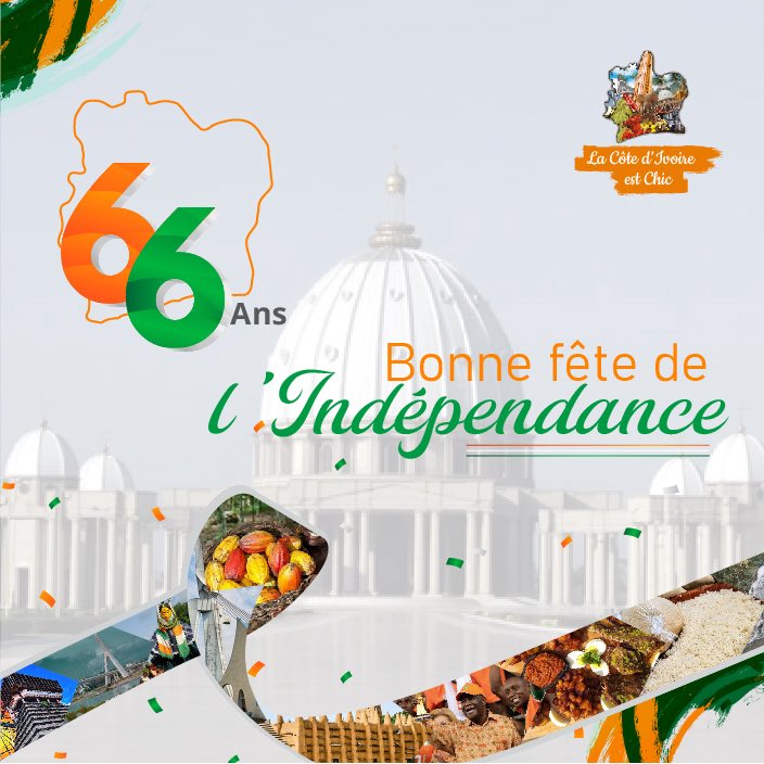 Cotedivoireoff_'s tweet photo. Que cette journée nous inspire à renforcer la paix, à promouvoir la solidarité et à poursuivre, ensemble, la construction d'une Côte d'Ivoire toujours plus prospère et rayonnante. https://t.co/J9MMwmXMhJ