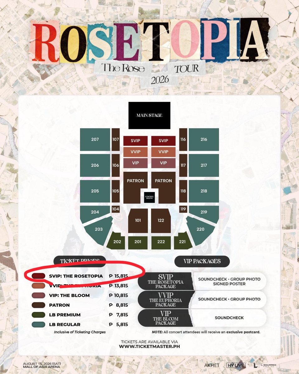 blackrosetulip5's tweet photo. 開賣時SVIP是15815php
然後Row A-C是鎖起來的
黑玫瑰之間沒聽說有人買到Row A-C
後來主辦宣布SVIP完售

結果最近有人發現釋出SVIP Row C的票
而且價格居然調到20815php
乾 這是什麼操作 可以這樣的嗎？
主辦自己當黃牛喔？
應該把Row A-C還給真正的黑玫瑰吧😍
就算是公關票也不是這樣操作的吧😍 https://t.co/41frp1EGaG