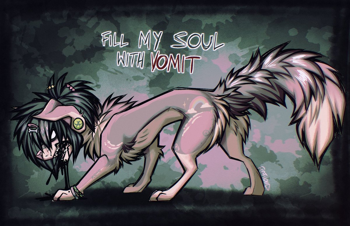 Ratvoiid_Art's tweet photo. Drawing I started in 2025 when I had a really bad cough 

#art #emo https://t.co/GY8AypQ6iN
