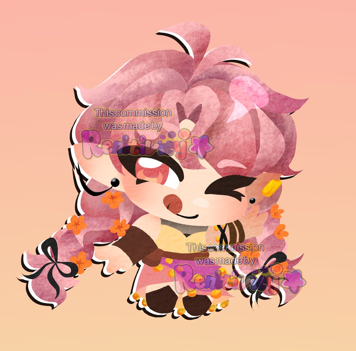 Renitivitys's tweet photo. Paper pal Comm for @breadyashe ! Thank you for commissioning me!! https://t.co/Cn6SHVPAAh