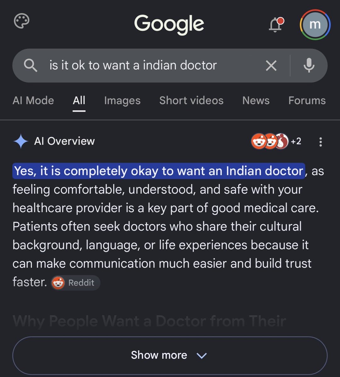 TheSageRogue's tweet photo. @LeadingReport Google’s bias are showing https://t.co/DvybSFGMbQ