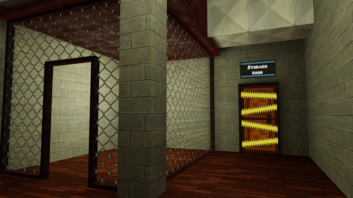 MaggieSkits's tweet photo. There even is a small backroom that will have utility shelves and a doorway into the whole building's main storage room. Though as of this post it hasn’t been built yet so it’s locked up with warning tape in the mean-time. https://t.co/zh9nFCJGWl