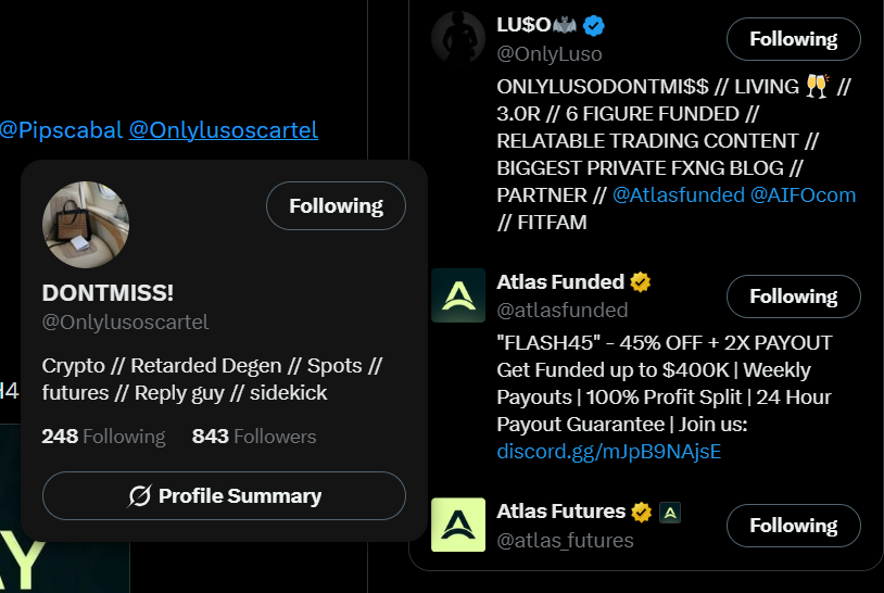 NoahMitcherr's tweet photo. @OnlyLuso @atlasfunded @atlas_futures @PipsCabal @Onlylusoscartel @EmmaTremblay0
@OliviaMartpi
@CharlotteGcoqn https://t.co/VRCJgjfOsj