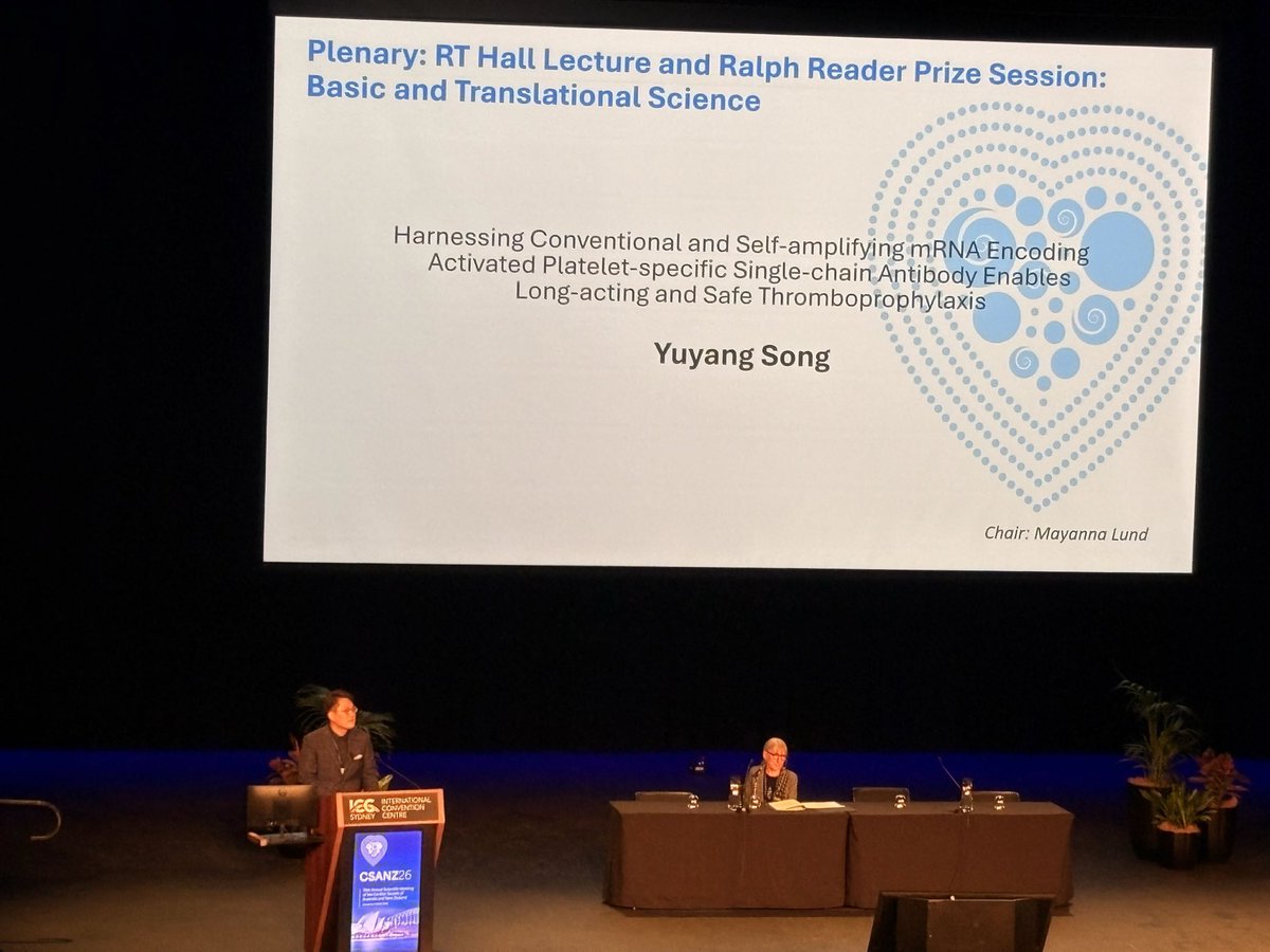 ISHR_AUS's tweet photo. Congratulations to the #CSANZ Ralph Reader Prize Basic and Translational Science finalists on delivering outstanding presentations! 👏

@JoannaMa @YuyangSong @EmilyMcKinnin #CSANZ2026 https://t.co/WAp2KwBOQc