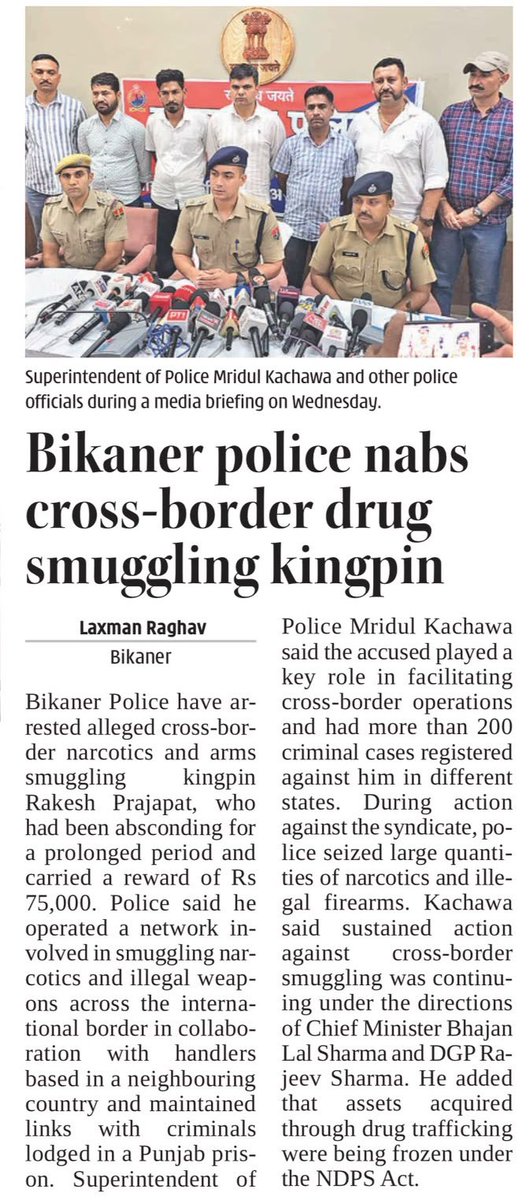 ips_mridul's tweet photo. Operation Shockwave ⚡️
@Bikaner_Police 
@PoliceRajasthan https://t.co/sAJ1BvlUEO