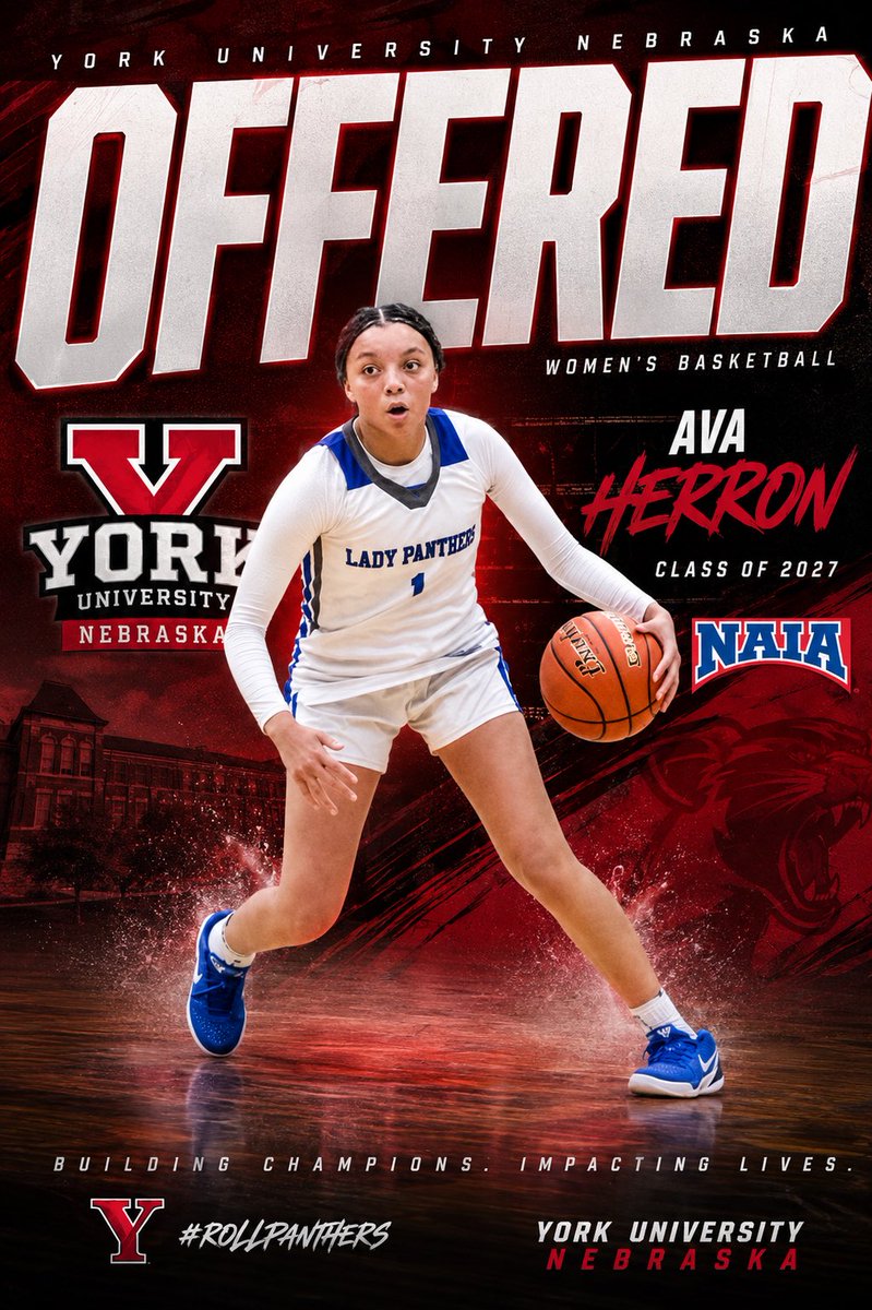 Avaloveshoops's tweet photo. After multiple conversations with @Coach_RamseyYU , I am blessed to receive an offer from @YUPanthersWBB! Thank you for watching my travel team play and for really getting to know me outside of the game! 
#gopanthers https://t.co/RJjAiLC5UX