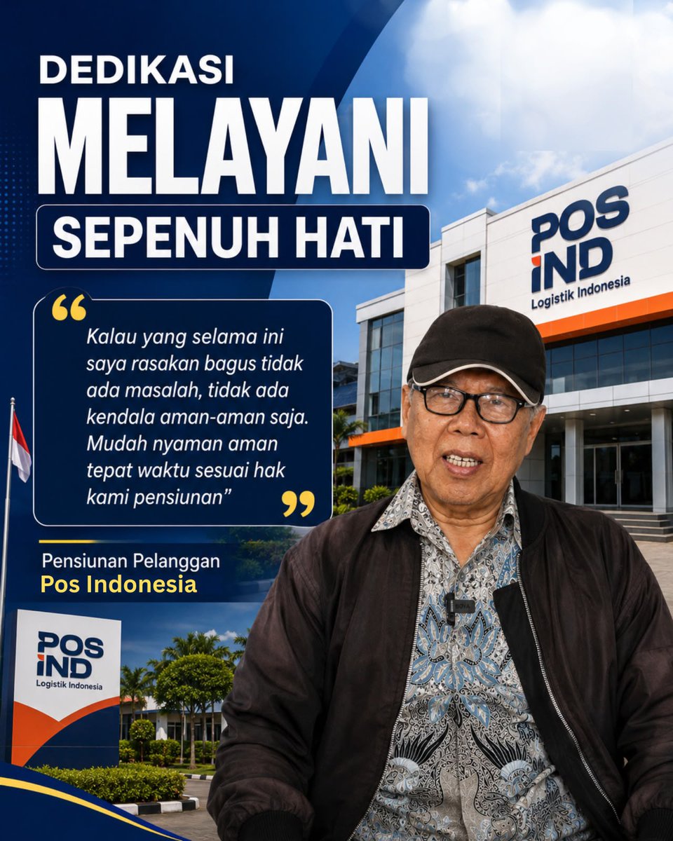 Desy_bernanda's tweet photo. "Mudah, nyaman, aman, dan tepat waktu." 💯
Mendengar langsung kepuasan pelanggan, terutama para pensiunan yang menerima haknya tanpa kendala, adalah kebanggaan kami. Terima kasih atas kepercayaannya kepada Pos Indonesia! 📮✨
#MelayaniSepenuhHati https://t.co/0VprPpRxqF