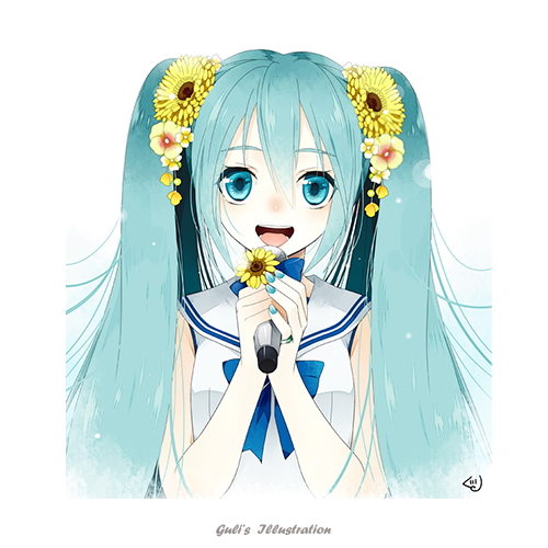 Gulisyan's tweet photo. ちょっとマリンなミク���ん🌻
#初音ミク #VOCALOID https://t.co/hiKjF25S1I