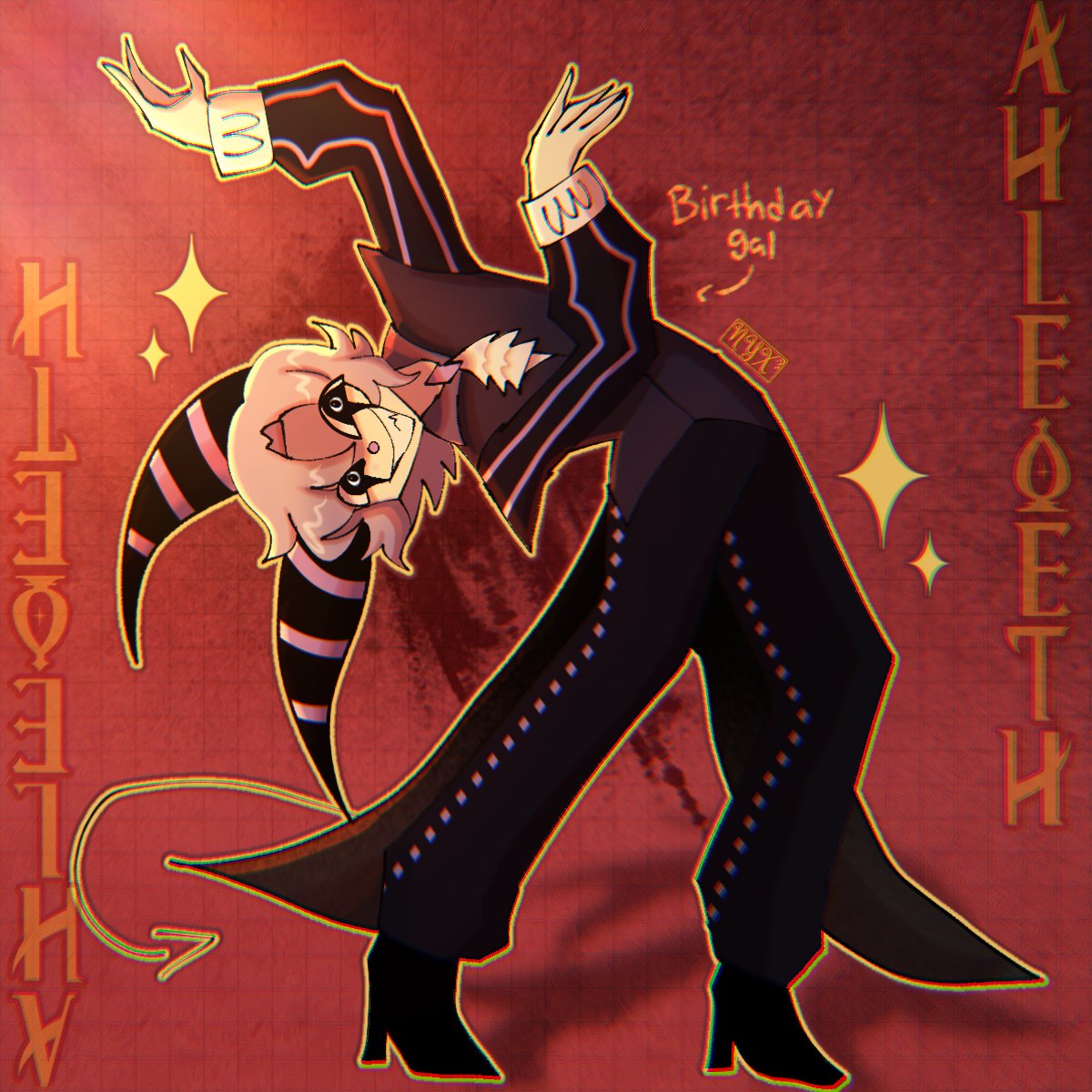 Nyxiewuzhere's tweet photo. IT'S MY BIRTHDAY TODAY!!! (7th August) 

#oc #sona https://t.co/ZWohMHBTZM