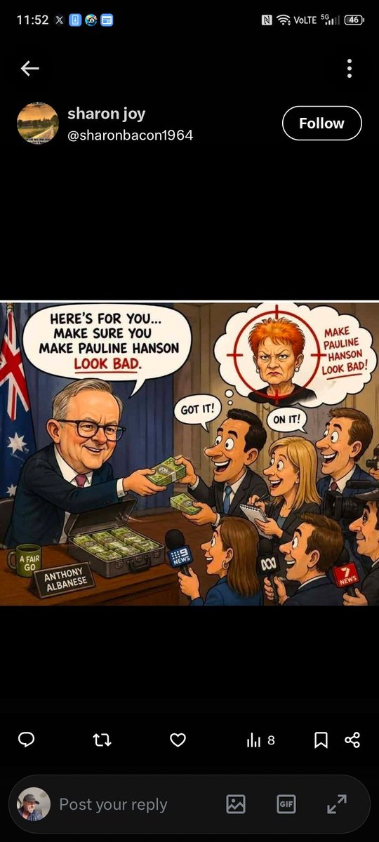 Rickstah14's tweet photo. @joe97559604 So many fuckwits posting about Pauline,can't believe how intimidating she is lmfao 🤣 https://t.co/ev9fa6vijM