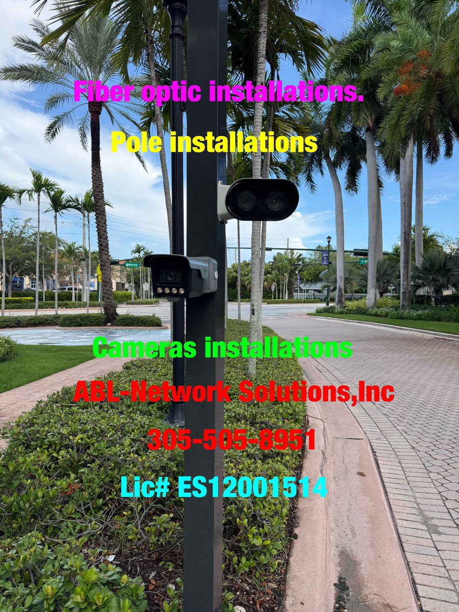 NetworkABL's tweet photo. Fiber optic, pole, cameras Installations , fusion splicing, certifications, connectors terminations, network connectivity, network infrastructure  #FiberOptics  #telecommunications  #Networking  #StructuredCabling  #fusionsplicing https://t.co/DEQkIgTN4I