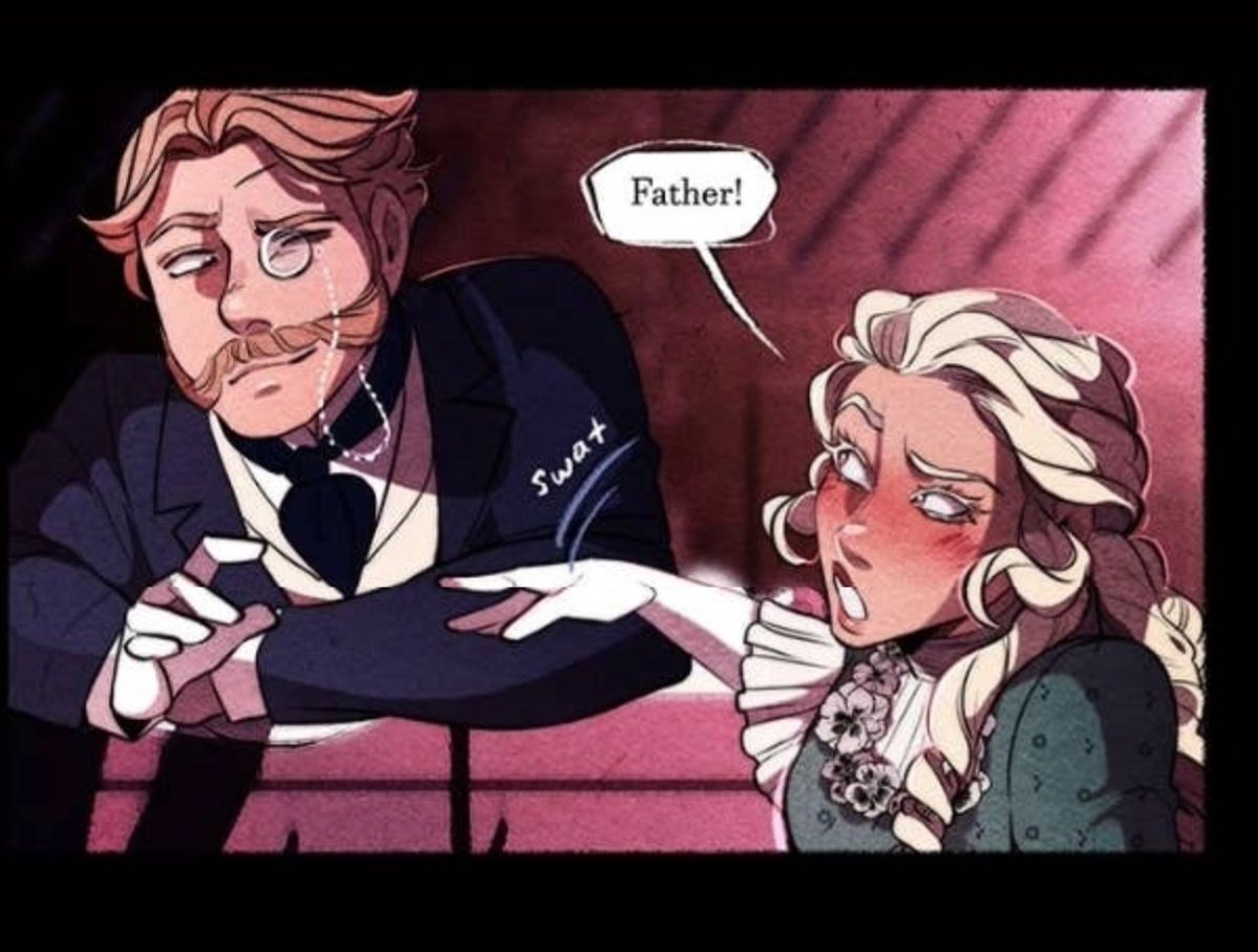 Illiterate_KJ's tweet photo. I love how Annabelle's father just wants her to choose someone she loves 

#Nevermorewebtoon https://t.co/VERuFIVdkj