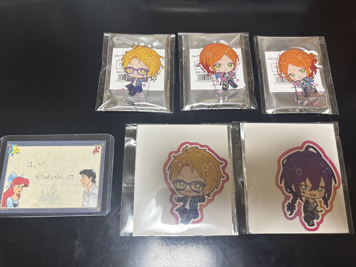 tsukicake__27's tweet photo. 【交換】あんスタ アニカフェ Cast Live Starry Symphony Superbloom

譲┋1.アクスタ：真 ひなた ゆうた
2.ステッカー：真 マヨイ

求┋1.宗 みか ☆桃李
2.宗 みか

8/7-9横浜手渡しまたは郵送希望。
☆は身内分、宗またはみかとの同時取引のみ可。
検索からもお気軽にお声掛け下さい。 https://t.co/mmz9WZKnE7