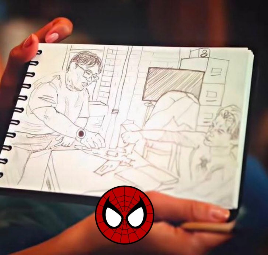 COTM_2's tweet photo. El hermano de Tom Holland, Paddy, fue quien dibujó la imagen de Ned y Peter jugando con LEGO en Spider-Man: Brand New Day https://t.co/VETEpEsaNP