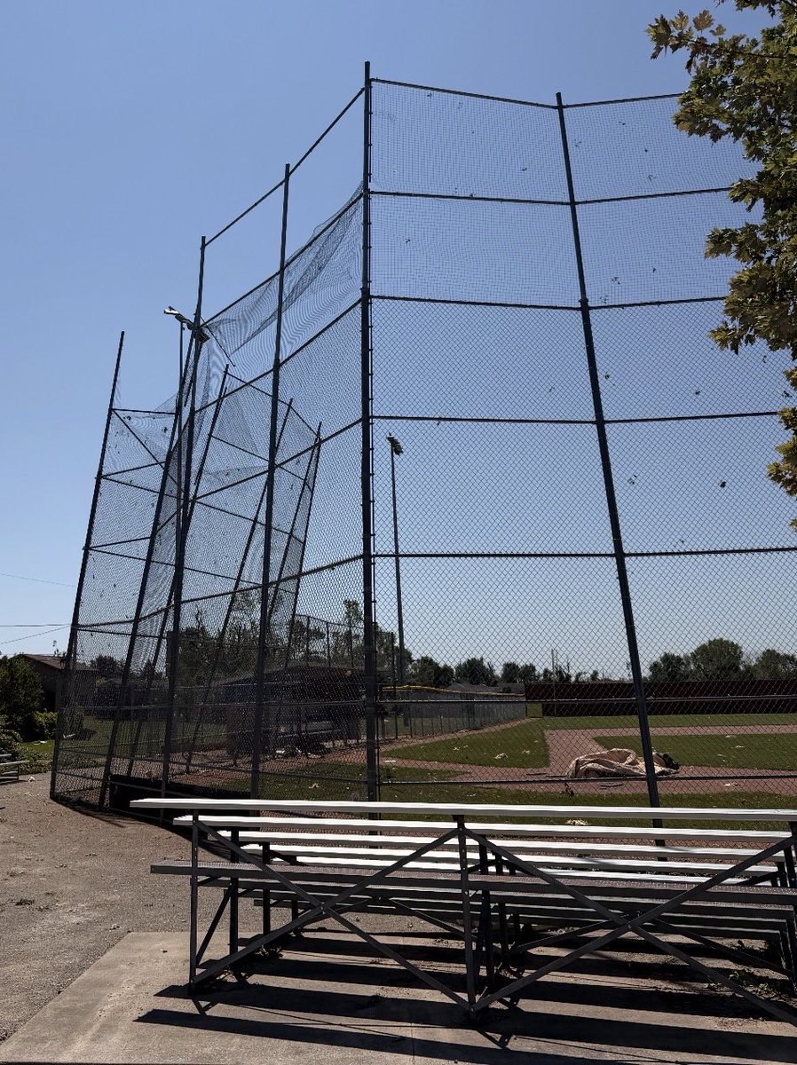 kdub884's tweet photo. Last week an F3 tornado ripped through our community in Menasha, WI. Our youth baseball complex was hit hard, sustaining major damage that puts the 2027 season at risk for over 230 kids. Donations/reposts are appreciated!

https://t.co/awfMfmCzT8

@TheClemReport @BarstoolBigCat https://t.co/JpraZSJ40e