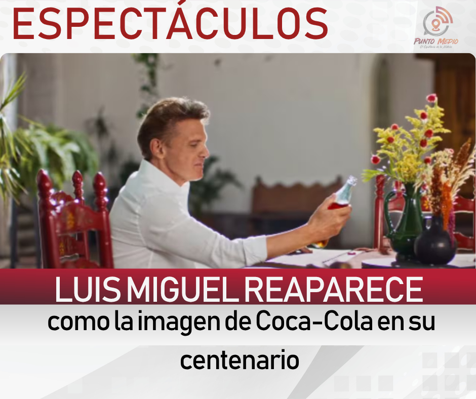 PuntoMedioNews's tweet photo. 🚨 #ESPECTÁCULOS | Luis Miguel reaparece como imagen oficial de Coca-Cola para celebrar los 100 años de la marca en México. 🎤🇲🇽🥤

💬 "México es y será por siempre mi lugar en el mundo", expresa el cantante en la campaña rodada en la CDMX.

#LuisMiguel #ElSol #Espectáculos https://t.co/e4rwnIMTrN