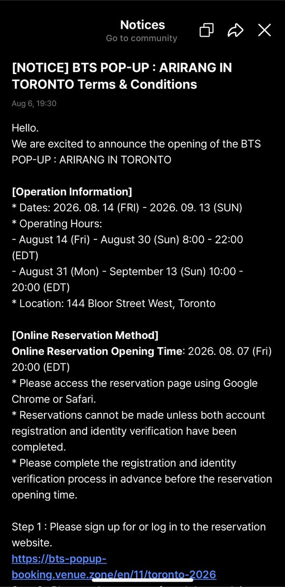 cinnalilac's tweet photo. so you’re telling me my weverse notif worked for EVERY. SINGLE. OTHER. STOP. BUT. TORONTO. https://t.co/vfim2ZNFdl