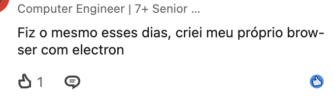 oprimodev's tweet photo. senior de sete anos.

fez o proprio browser usando... um browser KKKKKKKKKKKKK https://t.co/HojNSR6CDH