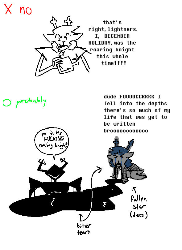 inubishdot's tweet photo. my thoughts on dessknight
#deltarune https://t.co/nUJzxc5itR