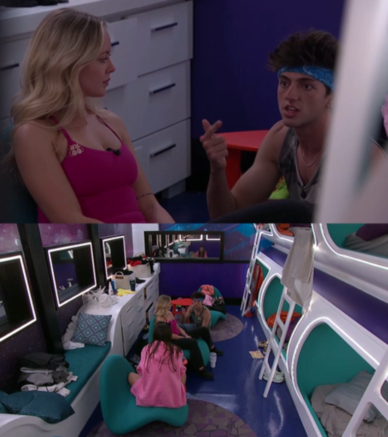 rbbq's tweet photo. Drew: "The Icons are our friends, at least for this week...they stuck their necks out." #BB28 https://t.co/4FLt23yzcA