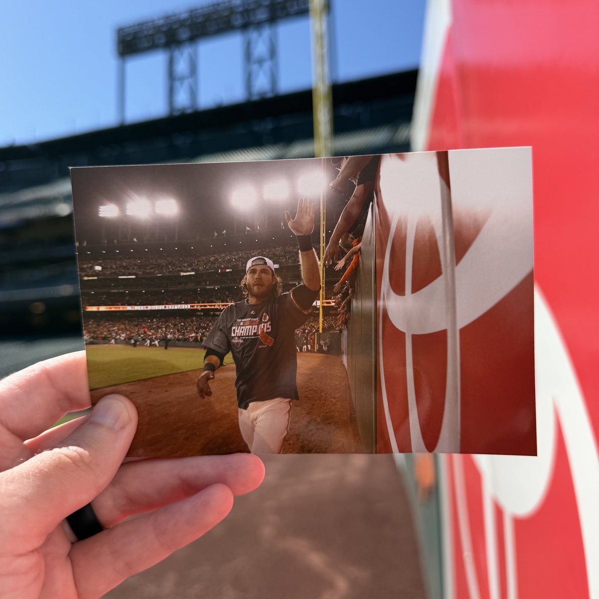 SFGiants's tweet photo. A flashback before the #SFGiants Wall of Fame gains five new members 📸 

Brandon Belt, Brandon Crawford, Joe Panik, Buster Posey and Pablo Sandoval are the 2026 inductees!

Don’t miss the ceremony on Saturday: https://t.co/nEDPROaOLw https://t.co/0WYOpZaJED