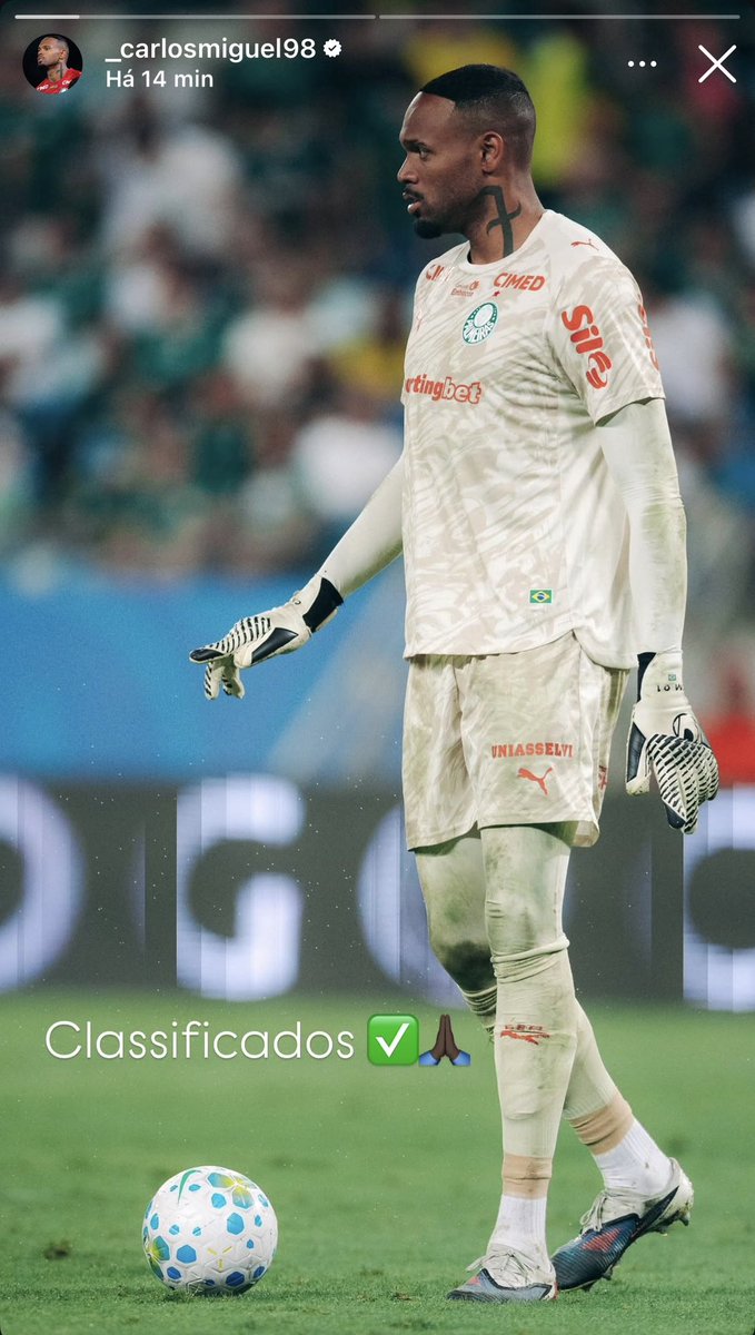 gabrilamorim's tweet photo. Carlos Miguel acaba de lembrar no seu insta que está classificado pras quartas da Copa do Brasil.

Foi pro @Vessoni essa. https://t.co/yaJ2k4tEKp