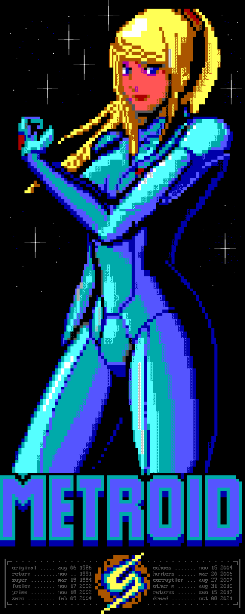 c0defenix's tweet photo. Happy #Metroid Day!

#ansi #samus #zerosuit https://t.co/ib2EdZpoUa