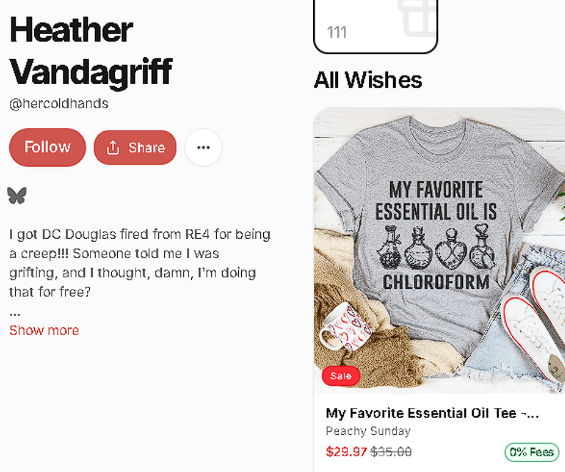 JL_Audio_King's tweet photo. Hmmm, I’m just going to leave this here. First, you add a shirt joking about chloroform to your wishlist. Then you publicly brag about writing Pedo fanfic involving a character from a children’s cartoon are you serious? It’s all starting to make a lot more sense. It shows seriously questionable judgment and absolutely no sense of boundaries. Call it humor all you want, but most normal people are going to see exactly what this is. Creepy as fuck.
