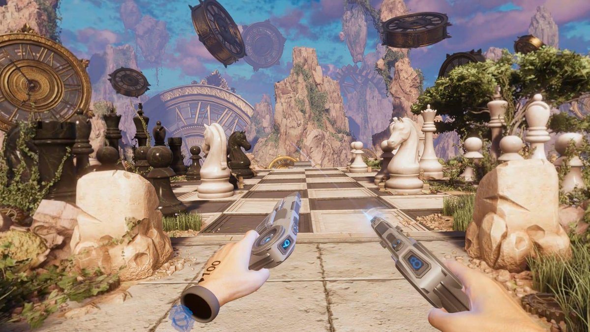 VoodooDE_Gaming's tweet photo. Dream Hackers VR is an upcoming action-adventure roguelike by ARVI VR, coming in 2027 with a SteamVR demo in Q4 2026. Will you play the demo? #VRGaming #DreamHackersVR https://t.co/9xcXCQ6LWt