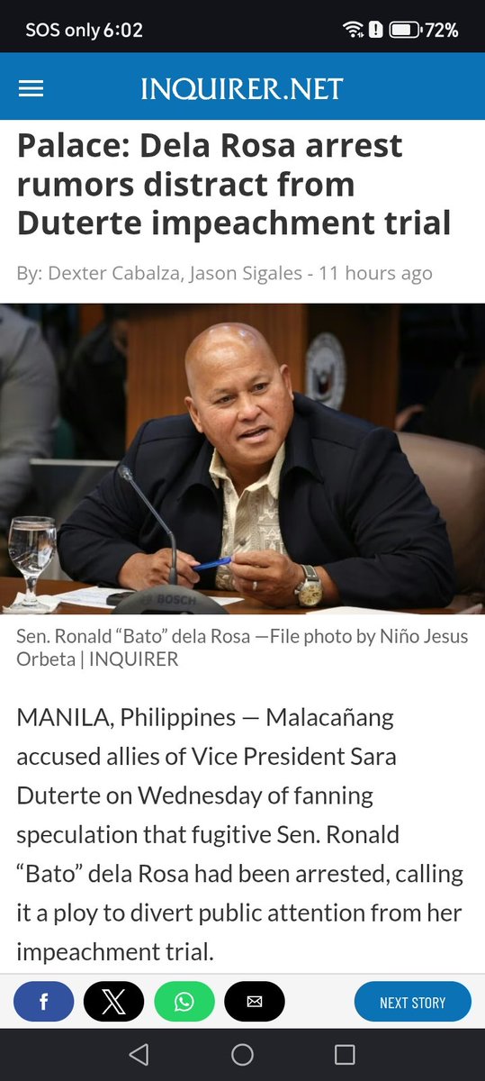 ibet_vg's tweet photo. Gusto na pala na papasokin sa senado si Mr. #EJK Bato Dela Rosa ng para mag-ipagtanggol ni Tomboy Damulag #SaraDuterte mga #DDS Syndrome.
No to #DuterteLegacy
#Dutertepanagutin
#DuterteDuwag
#DuterteCorrupt
#SaraCorrupt https://t.co/TLX0PgCTmG