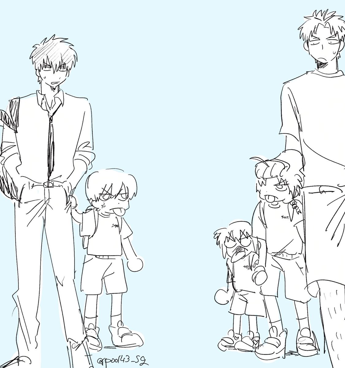 poo143_sg's tweet photo. 現パロrkgk
運動会の通学路…⚡️⚡️ https://t.co/AqQ37WpQ6o