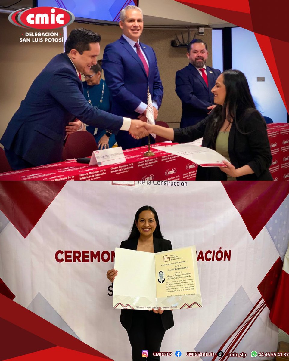SLPCMIC's tweet photo. aprendizaje y grandes contribuciones para la industria de la construcción. ¡Enhorabuena! 🎓👏
#ITC #CMICNacional #Maestríasslp #EstudiantesDeIngeniería #UTAN #Tecmilenio #UVM #ULA #UASLP #UPSLP #UTSLP #ITSLP #CICSLP #CASLP #NotiCmic #Cmicslp #AlianzaEmpresarial #IPAC #CANACO https://t.co/wLBDQjL79C