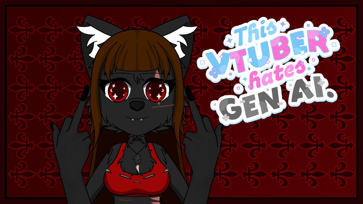 LunarLycanVT's tweet photo. We hate gen AI in this house~! https://t.co/lavt2T4SYF