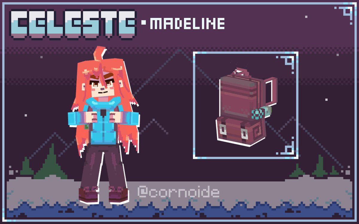 cornoide's tweet photo. Madeline character model from the game Celeste
#celeste #madeline #blockbench https://t.co/mG4wc71zhu