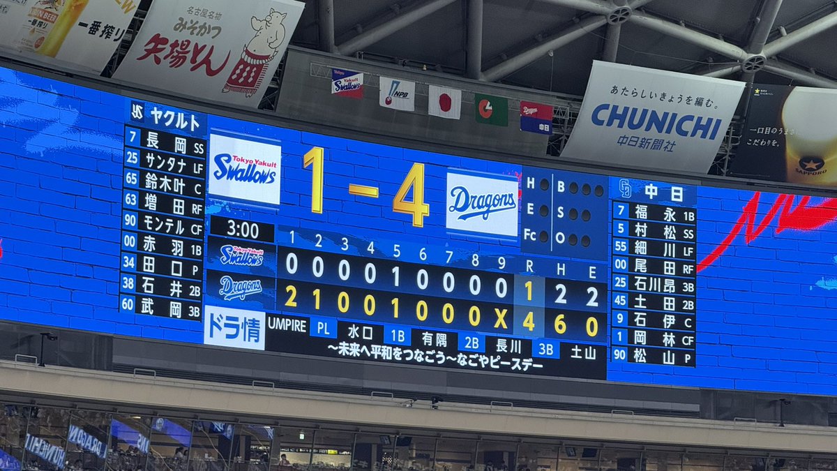 14o0mf's tweet photo. お盆休み前ヤクルト３連戦観に行ってきたけど3タテしたから気持ちよく今日からお盆休み突入させてもらってる https://t.co/10wwq98r16