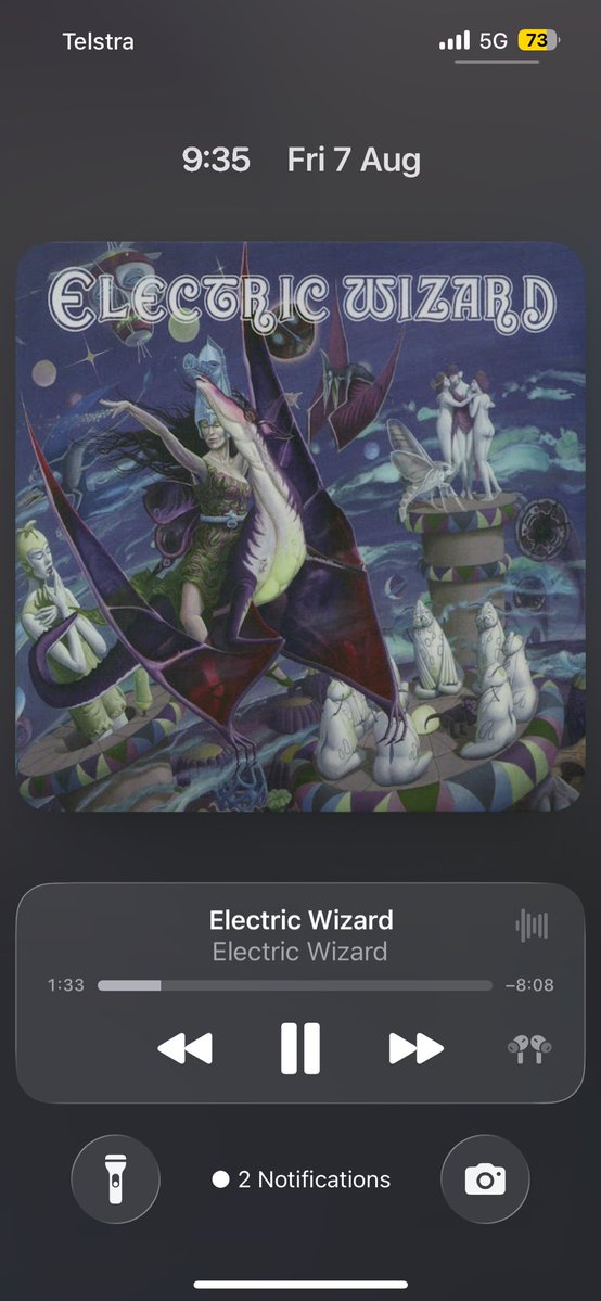 ImpaledDNR's tweet photo. Very electric wizard morning on the way to TAFE https://t.co/Q6dlzHxFE8