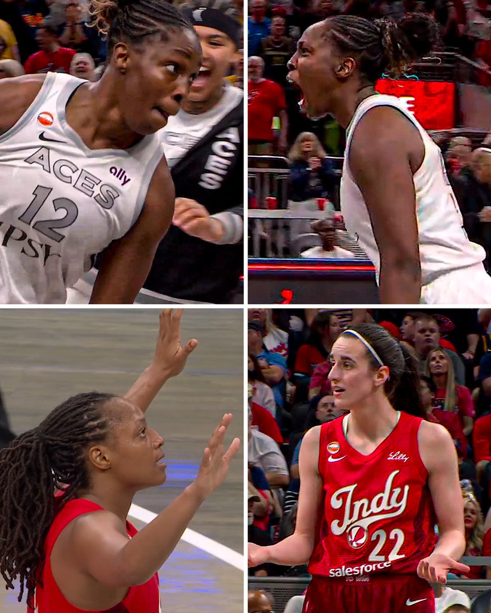 YahooSports's tweet photo. CHELSEA GRAY. CLUTCH.

♦️ THREE POINTER TO SEND IT TO OT
♦️ THREE POINTER TO CALL GAME

THE ACES COME BACK TO STUN THE FEVER IN AN 86-84 OT BATTLE  🔥 https://t.co/1XepcWqYcA