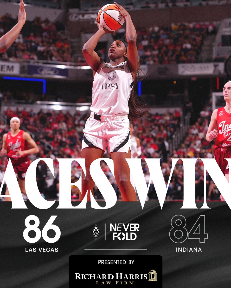 LVAces's tweet photo. OT DUB IN INDY. NUFF SAID. 😤

Presented by @RAHLawFirm // #ALLINLV https://t.co/OOtcD9krA6