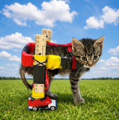 dv44444444's tweet photo. THIS IS GENNY. 

Gelato a disabled cat is going GIGA viral currently for getting a wheelchair out of hotwheels cars that replace her back legs. 

Literally the perfect disabled meme runner. 

Proof Of Name: https://t.co/Ph0FdJia2Y

Insta: https://t.co/t6soCaCYvz https://t.co/nIGiarbfs3