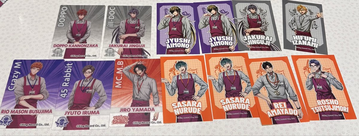 11gu_8_'s tweet photo. ヒプマイ ヒプムビ イオン ポテトスティック フィッシュソーセージ ステッカー クリカ 交換

譲:二郎 銃兎 理鶯 寂雷 一二三 独歩 簓 盧笙 零

求:ステッカー 三郎 乱数 帝統 空却 獄 
クリカ 一郎 空却 十四 獄

全て友人分。
本日京都手渡し、後日京都 大阪 郵送。
お気軽にお声掛けください🙇‍♀️ https://t.co/5IJKZxK6em