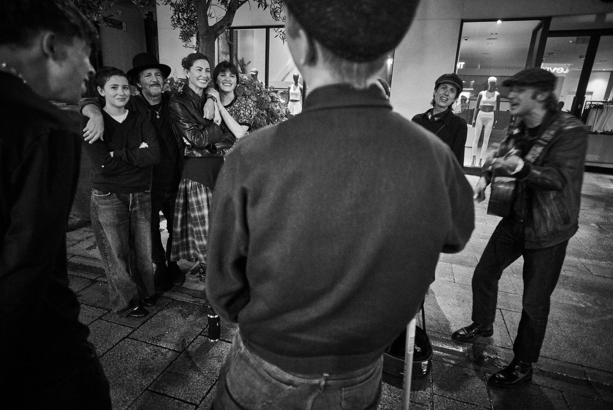 Danny_Clinch's tweet photo. Busking in Glens usual spot with some of his friends after his service is just what he would've wanted . So we did . It was beautiful . 
@Glen_Hansard @eddievedder https://t.co/ZVLdROqFTl