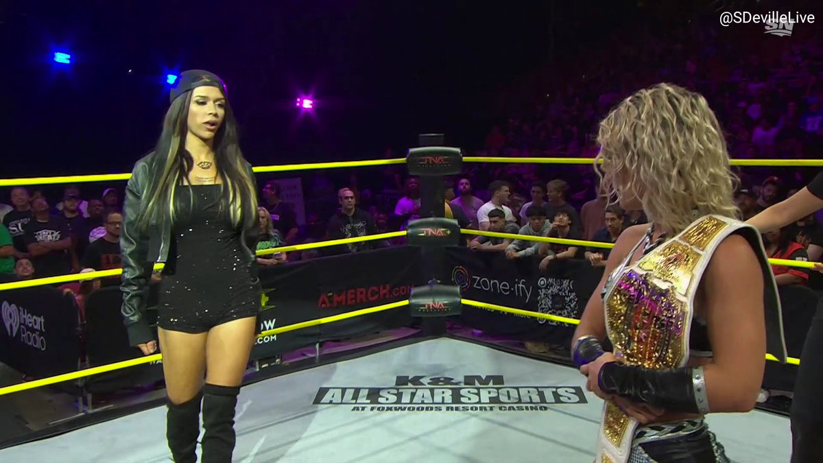 SDevilleLive's tweet photo. 👀👀 @ElaynaBlack @XiaBrookside #TNAiMPACT https://t.co/062Y894xbc