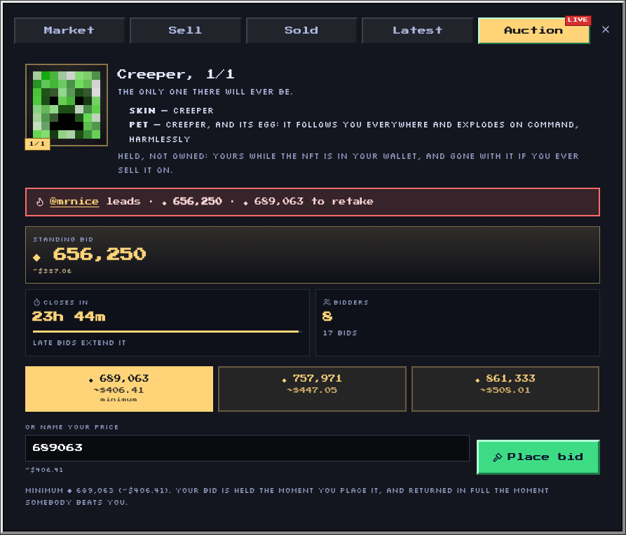 0xKumoku's tweet photo. bidding war in #blockfall so firee 🔥🔥🔥
@MrNiceSol vs. @ramonos
@BlockFallX https://t.co/rUc9EeCjA9