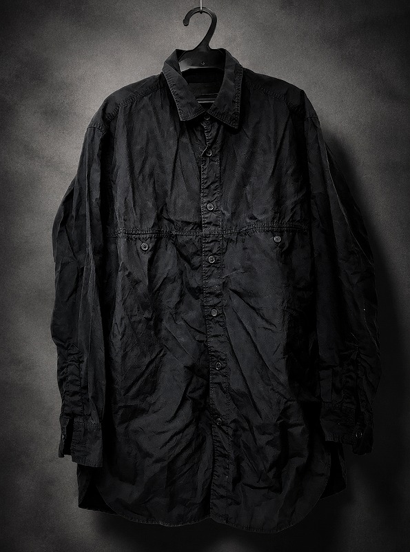 Y_for_Freak's tweet photo. ネット宅配買取にてYOHJIYAMAMOTO(ヨウジヤマモト)のアイテムを買わせていただいております、専門店のY-forFreakです。買取させていただいたアイテムのご紹介★ YOHJI YAMAMOTO POUR HOMME 環縫いブロードシャツ　になります。 ホームページにて色々とご覧ください！ https://t.co/bgRvxdYKdI https://t.co/A27s9gdnat