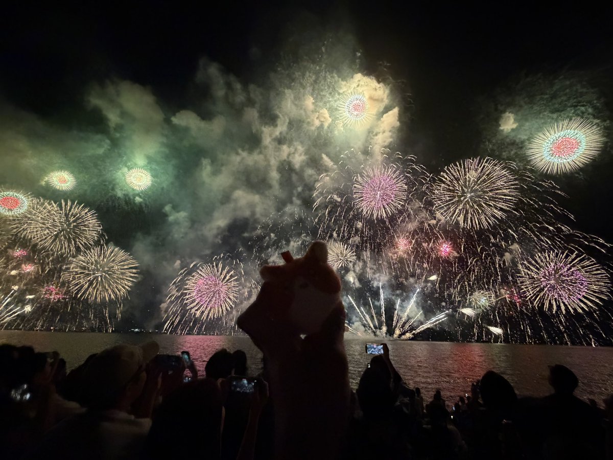 andy_yoru's tweet photo. コーギーの先に花が咲いた、大きな火の花が咲いた https://t.co/IyBVp9WEgQ