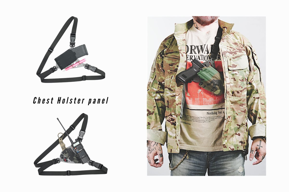 CHEST HOLSTER PANEL】 8月13日に再入荷予定です。 MOLLEがカットされ