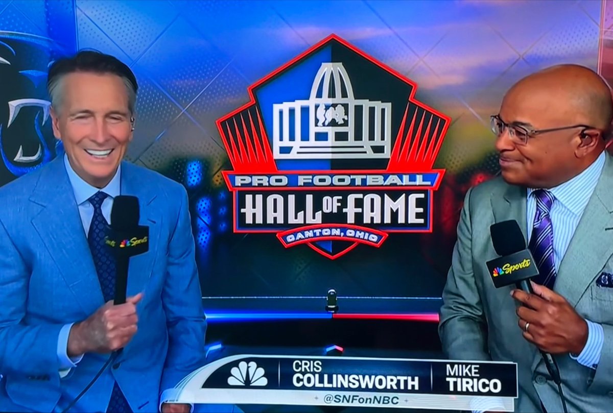 notthefakeDNP's tweet photo. Me: “I doubt Cris Collinsworth will say anything crazy tonight. It’s just a preseason game.”

Cris Collinsworth: “Haynes King is the white Lamar Jackson!” https://t.co/0jkKoSEEdv