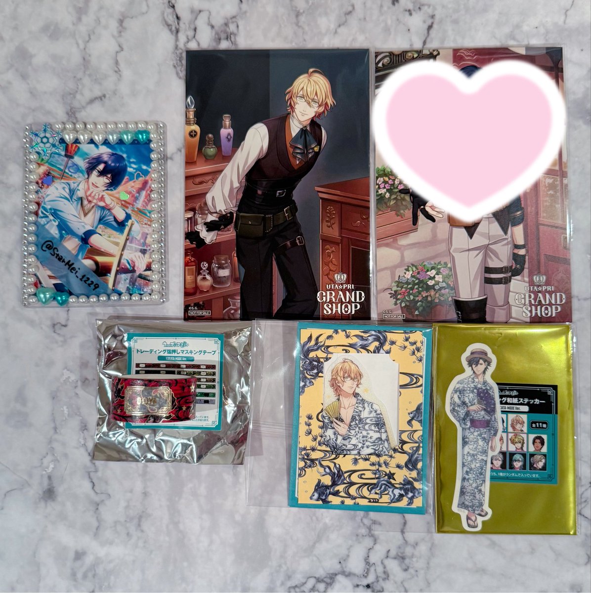 StarMei_1229's tweet photo. 【交換】うたプリ グラショ 浴衣 マステ マドポチ 和紙ステッカー  MC 特典

譲→音也 那月 トキヤ

求→同種 真斗

本日午後池袋手渡し、または郵送希望。
検索からもお声がけ下さい。よろしくお願いいたします。 https://t.co/ZXJQalX0Ht